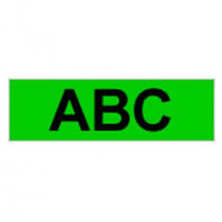 Brother Gloss Laminated Labelling Tape - 24mm, Black/Green nastro per etichettatrice TX (TX751)