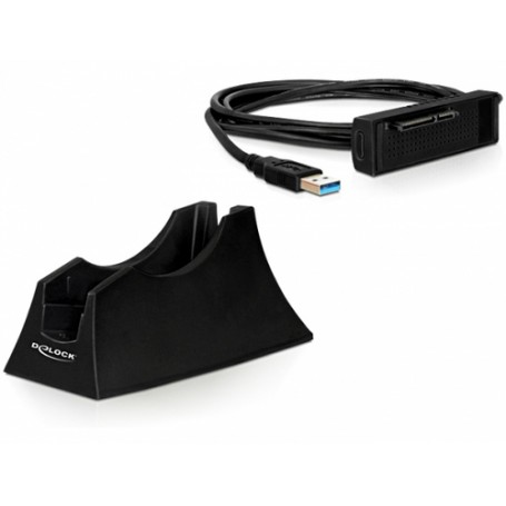 DeLOCK 61858 replicatore di porte e docking station per notebook Nero (61858)