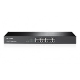 TP-LINK TL-SF1016 Non gestito Fast Ethernet (10/100) 1U Nero (TL-SF1016 V12.0)
