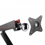 LogiLink BP0092 supporto da tavolo per Tv a schermo piatto 81,3 cm (32") Morsa Nero, Rosso (BP0092)