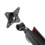 LogiLink BP0091 supporto da tavolo per Tv a schermo piatto 81,3 cm (32") Morsa Nero, Rosso (BP0091)