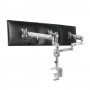 LogiLink BP0090 supporto da tavolo per Tv a schermo piatto 68,6 cm (27") Morsa Argento (BP0090)