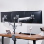 LogiLink BP0090 supporto da tavolo per Tv a schermo piatto 68,6 cm (27") Morsa Argento (BP0090)