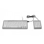 BakkerElkhuizen UltraBoard 955 Numeric tastierino numerico PC USB Argento, Bianco (BNEU955NUM)