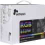 Inter-Tech Argus RGB-650W CM II alimentatore per computer 20+4 pin ATX ATX Nero (88882147)