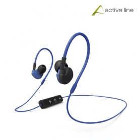 Hama Active BT Cuffia Auricolare Bluetooth Nero, Blu (177096)