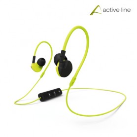 Hama Active BT Cuffia Auricolare Bluetooth Nero, Giallo (177095)