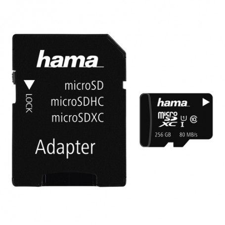 Hama 256GB MicroSDXC UHS-I memoria flash Classe 10 (124171)
