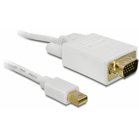 DeLOCK 2m mini DP/VGA VGA (D-Sub) Bianco (82921)