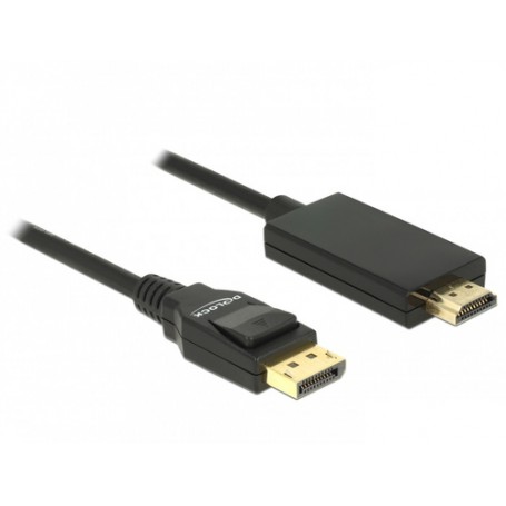 DeLOCK 85316 cavo e adattatore video 1 m DisplayPort HDMI Nero (85316)