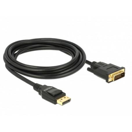 DeLOCK 85314 cavo e adattatore video 3 m DisplayPort DVI-D Nero (85314)