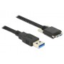 DeLOCK 2m USB 3.0 cavo USB USB 3.2 Gen 1 (3.1 Gen 1) USB A Micro-USB B Nero (83598)