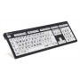 Logickeyboard XL Print tastiera USB QWERTZ Tedesco Nero, Bianco (LKB-LPBW-BJPU-DE)