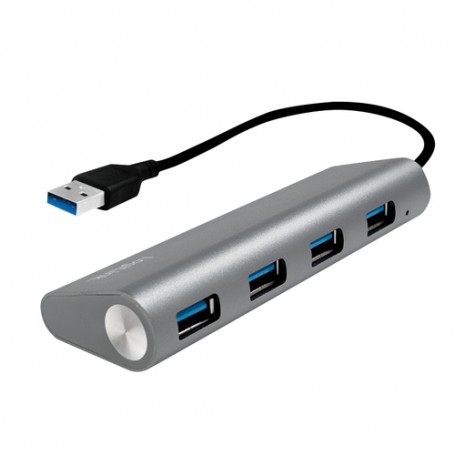 LogiLink UA0307 hub di interfaccia USB 3.2 Gen 1 (3.1 Gen 1) Type-A 5000 Mbit/s Alluminio (UA0307)