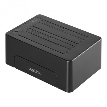 LogiLink QP0028 docking station per unità di archiviazione USB 3.2 Gen 2 (3.1 Gen 2) Type-C Nero (QP0028)