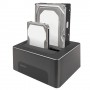LogiLink QP0029 docking station per unità di archiviazione USB 3.2 Gen 1 (3.1 Gen 1) Type-B Nero (QP0029)