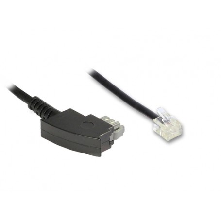 Alcasa T2A-10 cavo telefonico 10 m Nero (T2A-10)