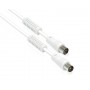 Alcasa S-PAK03 cavo coassiale 3 m F Bianco (S-PAK03)