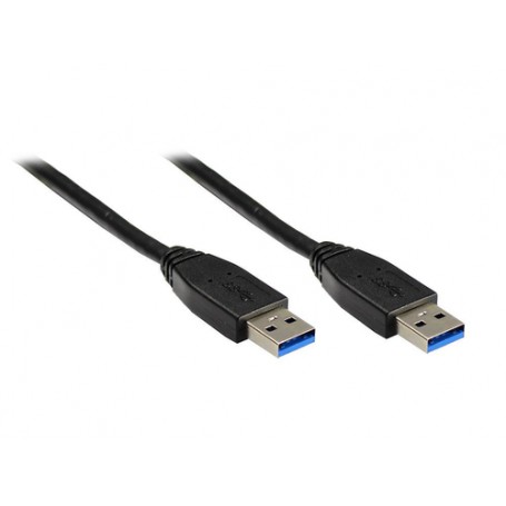 Alcasa USB/USB 3.0 A, 0.5m cavo USB 0,5 m USB 3.2 Gen 1 (3.1 Gen 1) USB A Nero (2712-S005)