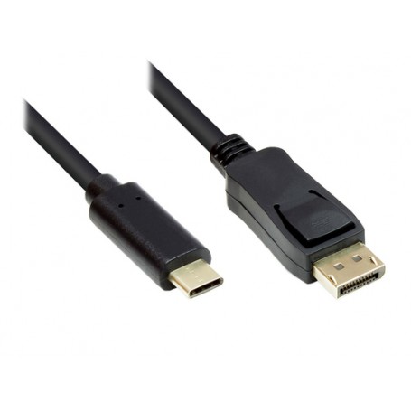 Alcasa GC-M0106 cavo e adattatore video 2 m USB tipo-C DisplayPort Nero (GC-M0106)