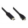 Alcasa GC-M0124 cavo e adattatore video 3 m USB tipo-C Micro USB Type-B Nero (GC-M0124)