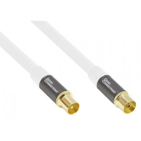 Alcasa GC-M2046 cavo coassiale RG-6/U 7,5 m IEC Bianco (GC-M2046)