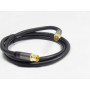 Alcasa GC-M2054 cavo coassiale 3 m Nero, Oro (GC-M2054)
