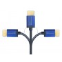 Alcasa 4521-SF005B cavo HDMI 0,5 m HDMI tipo A (Standard) Blu (4521-SF005B)