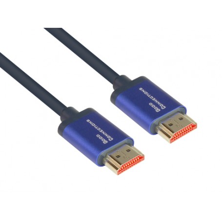 Alcasa 4521-SF010B cavo HDMI 1 m HDMI tipo A (Standard) Blu (4521-SF010B)