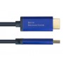 Alcasa 4860-SF030B cavo e adattatore video 3 m DisplayPort HDMI Nero, Blu (4860-SF030B)