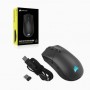 Corsair SABRE RGB PRO WIRELESS CHAMPION mouse Mano destra RF Wireless+Bluetooth+USB Type-A Ottico 26000 DPI (CH-9313211-EU)