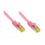 Alcasa 10m Cat7 RJ-45 cavo di rete Magenta S/FTP (S-STP) (8070R-100M)