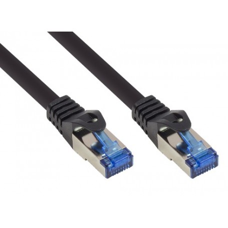 Alcasa 8060-SF003S cavo di rete Nero 0,25 m Cat6a S/FTP (S-STP) (8060-SF003S)