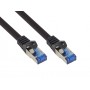 Alcasa 8060-SF005S cavo di rete Nero 0,5 m Cat6a S/FTP (S-STP) (8060-SF005S)