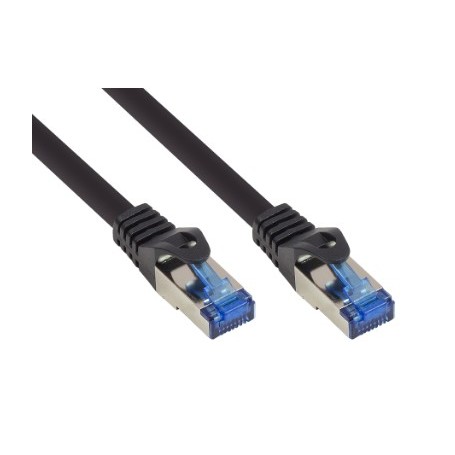 Alcasa 8060-SF015S cavo di rete Nero 1,5 m Cat6a S/FTP (S-STP) (8060-SF015S)