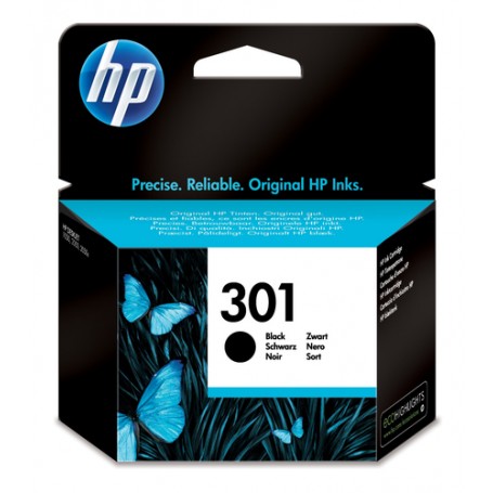 HP 301 Black Original Ink Cartridge cartuccia d'inchiostro 1 pz Resa standard (2X_CH561EE)