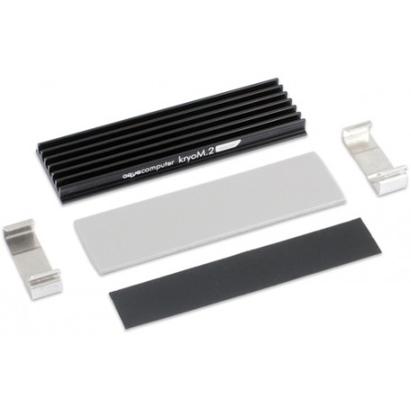 Aqua Computer kryoM.2 Disco rigido Dissipatore Alluminio, Nero (53247)