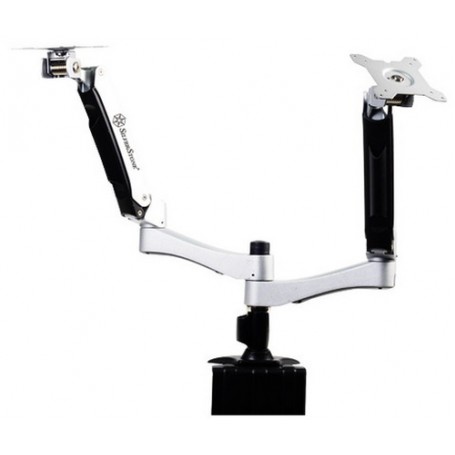 Silverstone SST-ARM22SC supporto da tavolo per Tv a schermo piatto 61 cm (24") Argento (SST-ARM22SC)