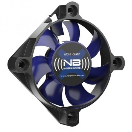 Noiseblocker BlackSilentFan XS-1 Case per computer Ventilatore 5 cm Nero, Blu (ITR-XS-1)