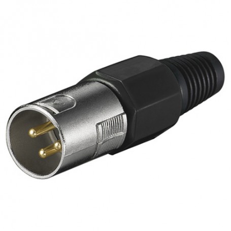Goobay microphone plug cavo di collegamento 3pin Nero (11749)