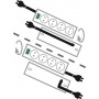 Brennenstuhl 1153300467 protezione da sovraccarico Nero 7 presa(e) AC 230 V 2 m (1153300467)