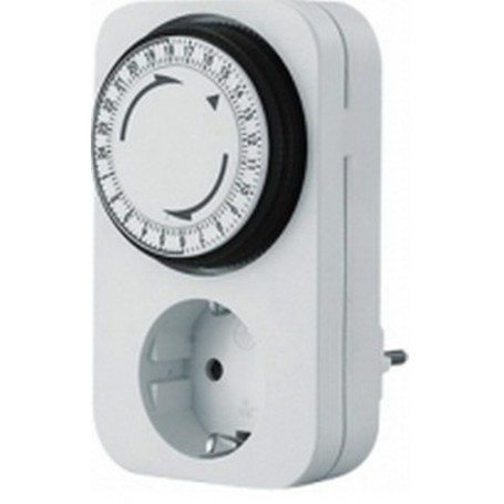 Bachmann 24h, 1x Schuko 16A/230V~/3680W Bianco Timer quotidiano (852.101)