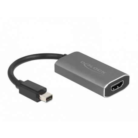 DeLOCK 63200 cavo e adattatore video 0,2 m Mini DisplayPort HDMI tipo A (Standard) Grigio (63200)