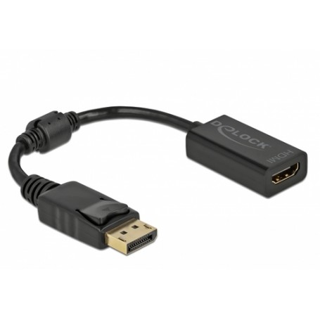 DeLOCK 61011 cavo e adattatore video 0,15 m DisplayPort HDMI Nero (61011)