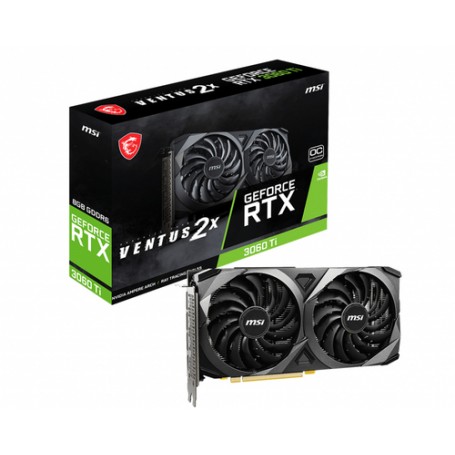 MSI RTX 3060 TI VENTUS 2X 8G OC V1 LHR scheda video NVIDIA GeForce RTX 3060 Ti 8 GB GDDR6 (V397-232R_PROMO)