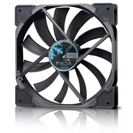Fractal Design Venturi HF-14 Case per computer Ventilatore 14 cm Nero, Grigio (FD-FAN-VENT-HF14-BK)
