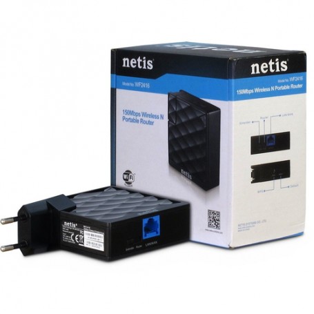 Inter-Tech WF2416 router wireless Fast Ethernet Banda singola (2.4 GHz) Nero (88883026)