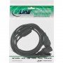 InLine 16653F cavo di alimentazione 5 m CEE7/7 3 x accoppiatore C13 (16653F)