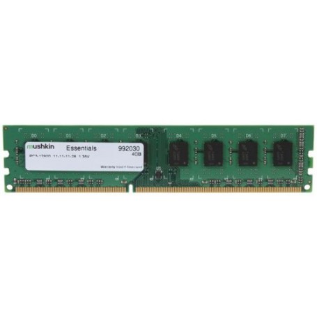 Mushkin DIMM 4GB DDR3 Essentials memoria 1 x 4 GB 1600 MHz (992030)