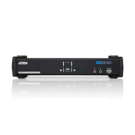 ATEN Switch KVMP™ Dual Link/audio CH7.1 USB DVI a 2 porte (CS1782A-AT-G)